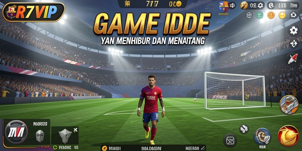 Tampilan gameplay CR7VIP dengan banyak fitur Idle yang menarik.