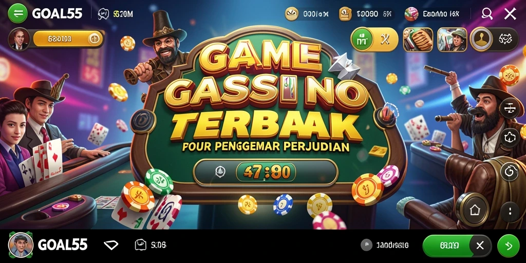 Tampilan menarik dari gameplay GOAL55 yang seru dan mengasyikkan.