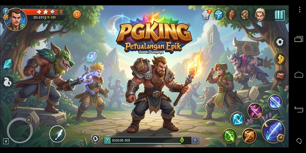 Tampilan menarik dari gameplay RPG PGKING yang mendebarkan.