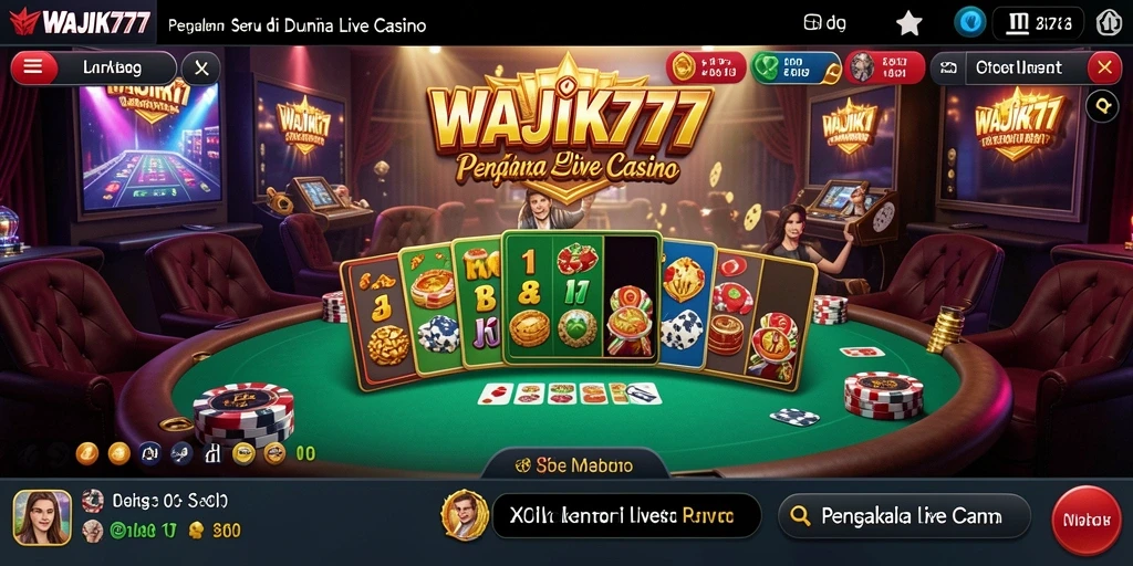 Tampilan menarik dari gameplay Live Casino WAJIK777.