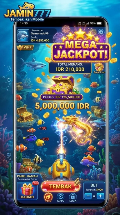 Screenshot aplikasi jamin777 dengan berbagai pilihan aplikasi.